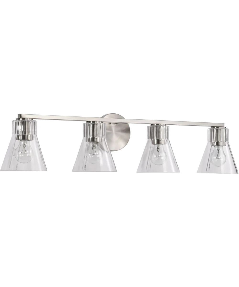 Gianna 4-Light Vanity & Wall Brushed Nickel - Image 5