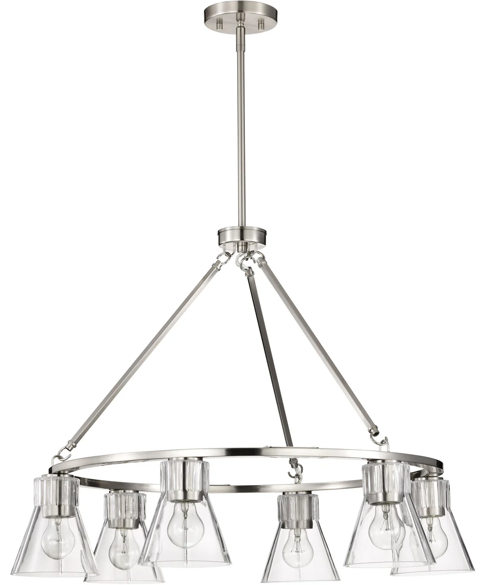 Gianna 6-Light Chandelier Brushed Nickel - Image 7