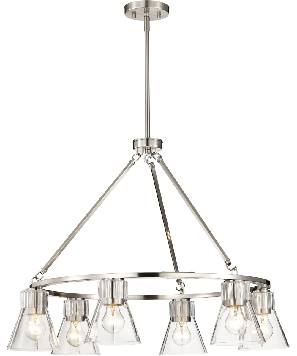 Gianna 6-Light Chandelier Brushed Nickel - Image 8