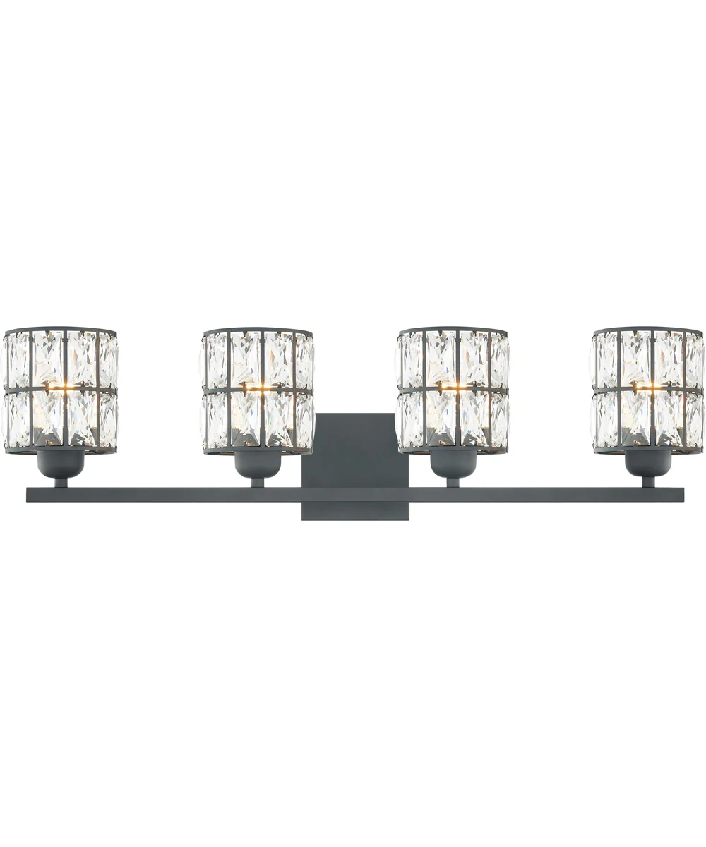 Gibson Extra Large 4-light Bath Light Matte Black