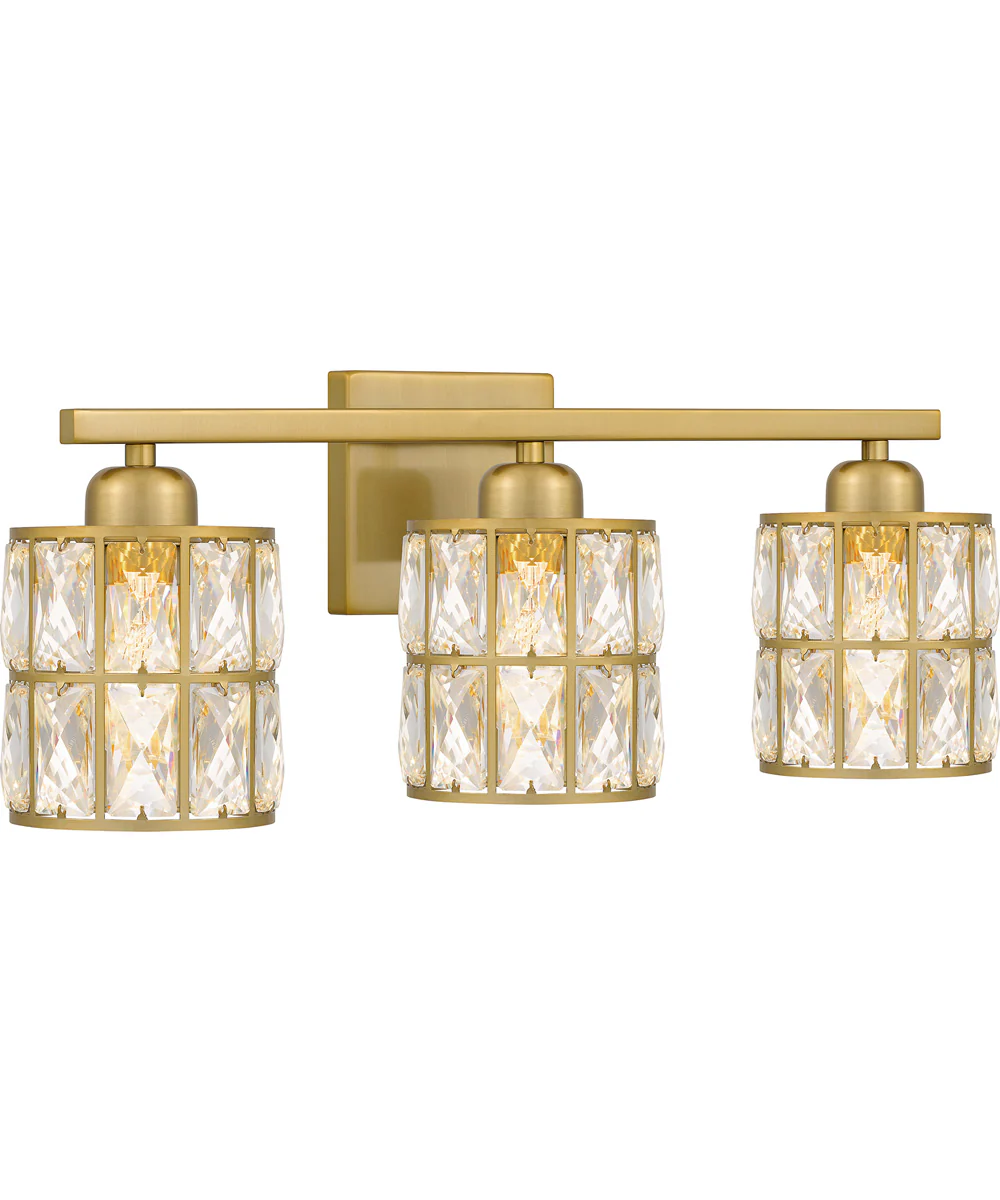 Gibson Large 3-light Bath Light Aged Brass - Image 3