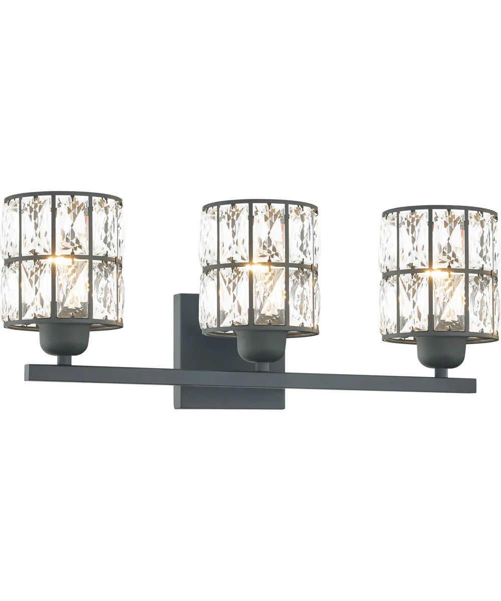 Gibson Large 3-light Bath Light Matte Black - Image 4