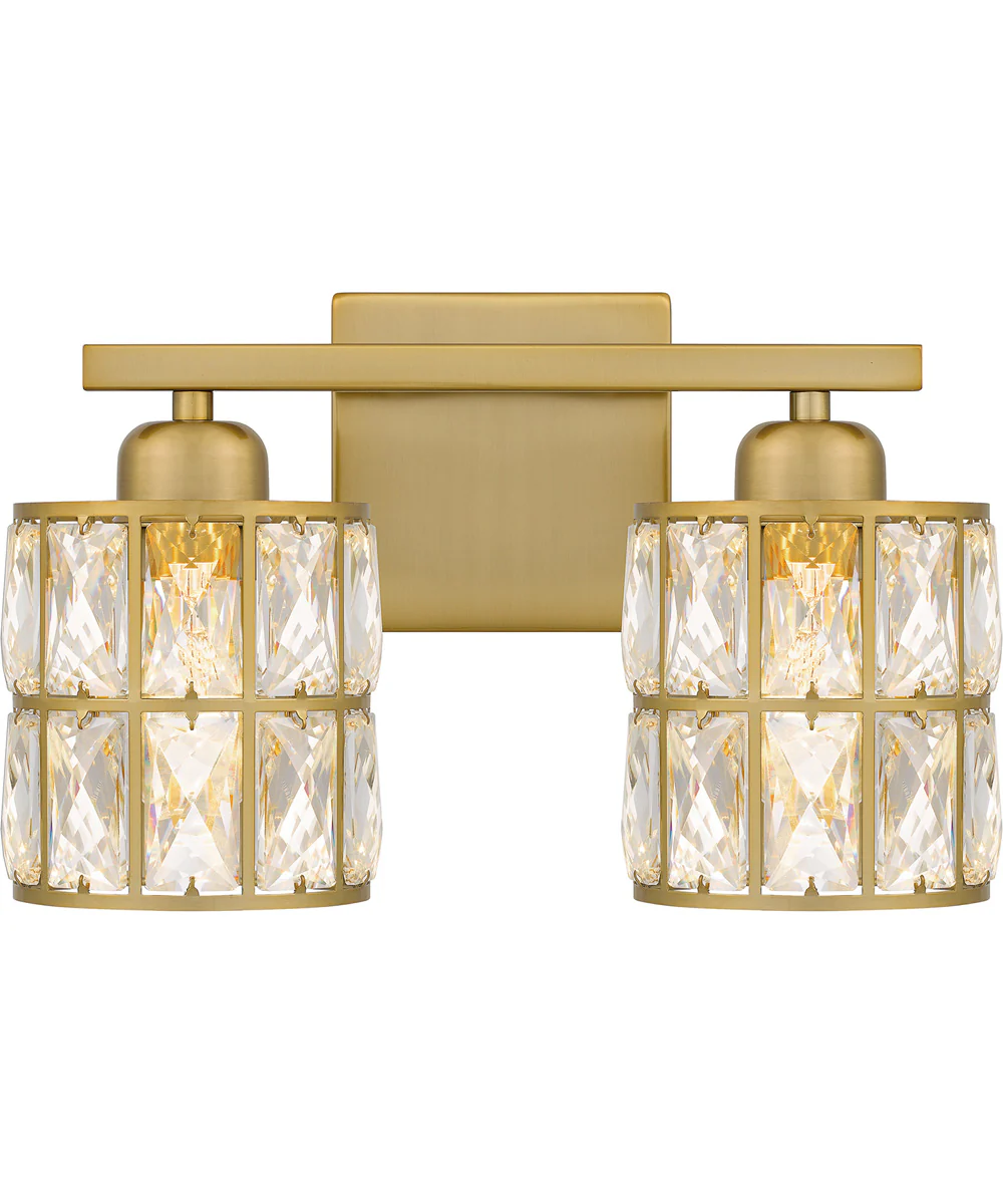 Gibson Medium 2-light Bath Light Aged Brass