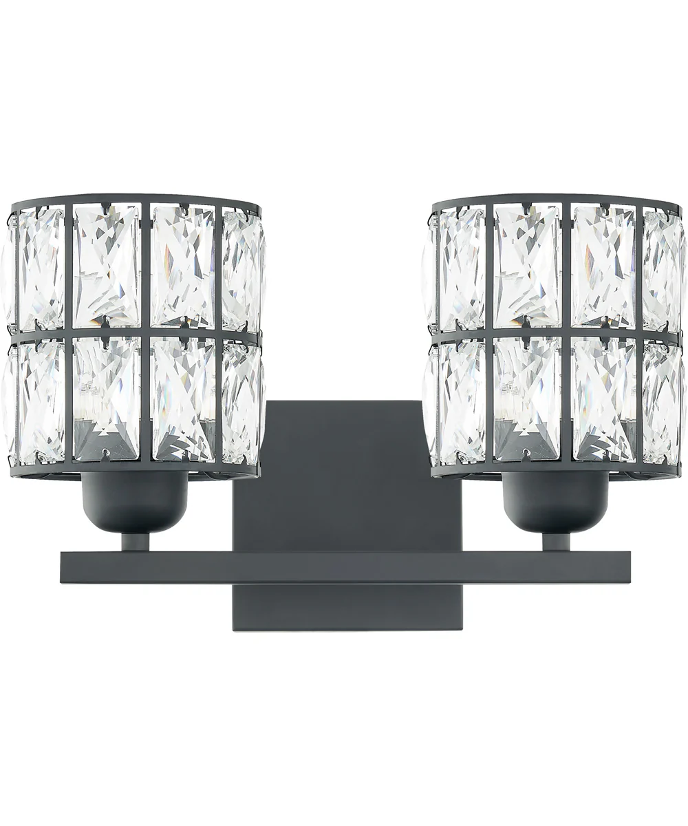 Gibson Medium 2-light Bath Light Matte Black - Image 3
