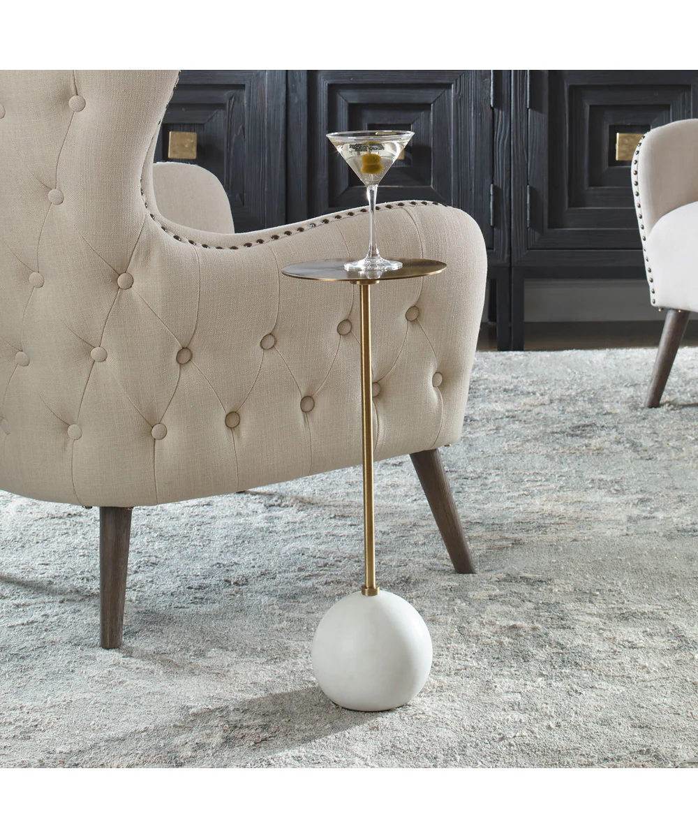 Gimlet White Drink Table - Image 2