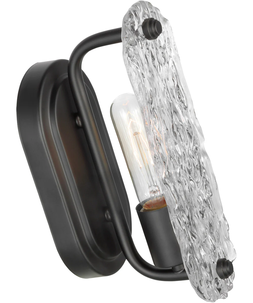 Glacier 1-Light Vanity & Wall Matte Black - Image 4