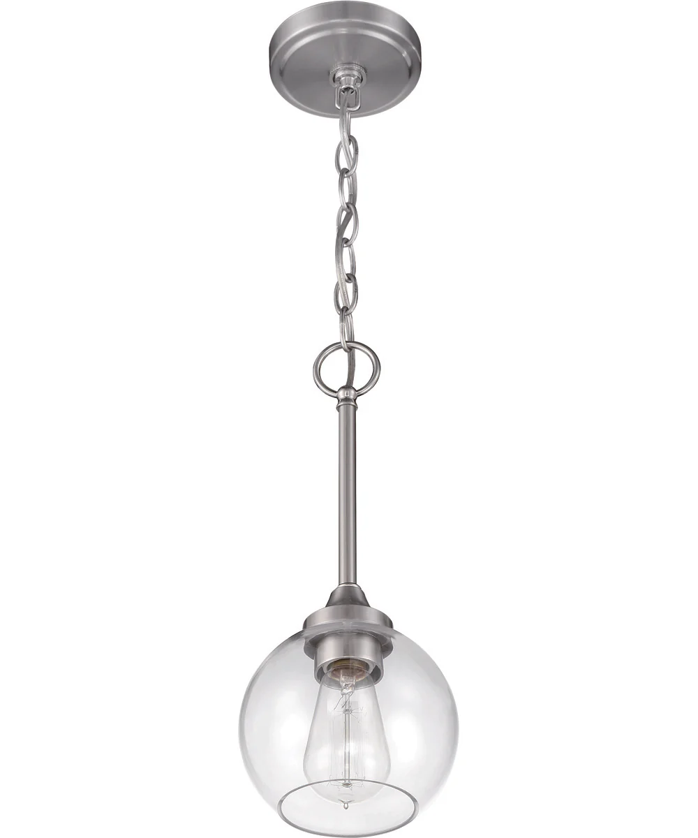 Glenda 1-Light Mini Pendant Brushed Polished Nickel - Image 4