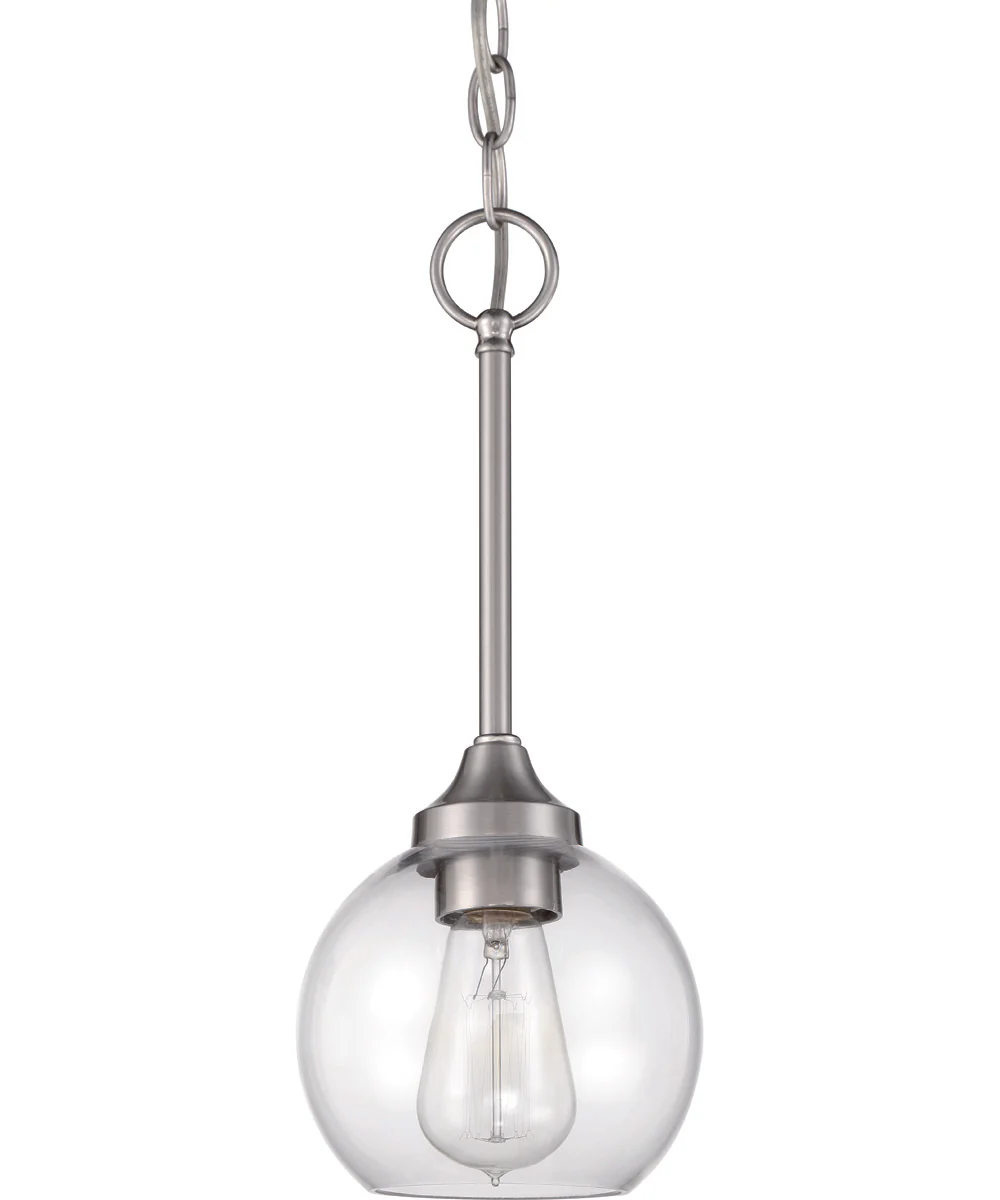 Glenda 1-Light Mini Pendant Brushed Polished Nickel - Image 5