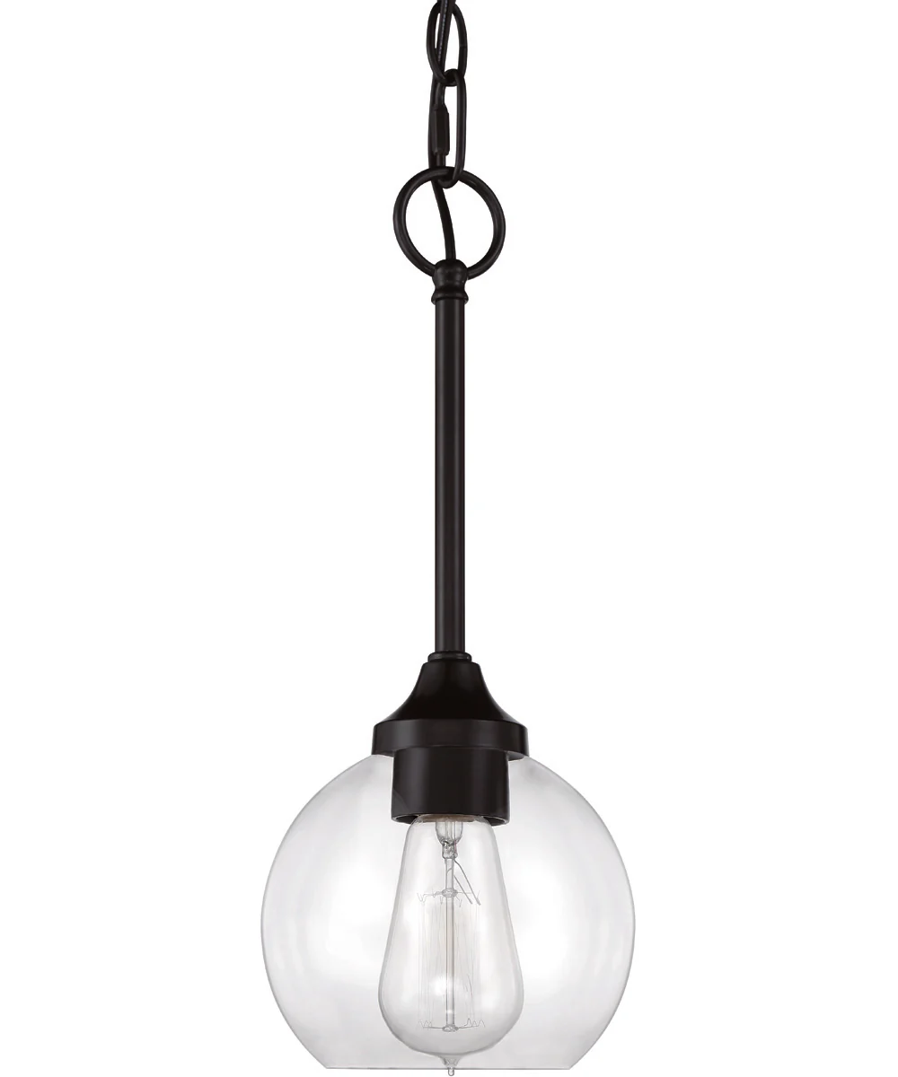 Glenda 1-Light Mini Pendant Flat Black - Image 5