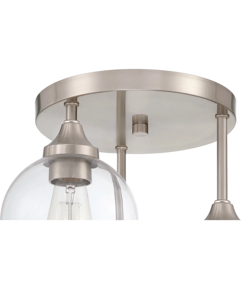 Glenda 3-Light Semi Flush Brushed Nickel - Image 5