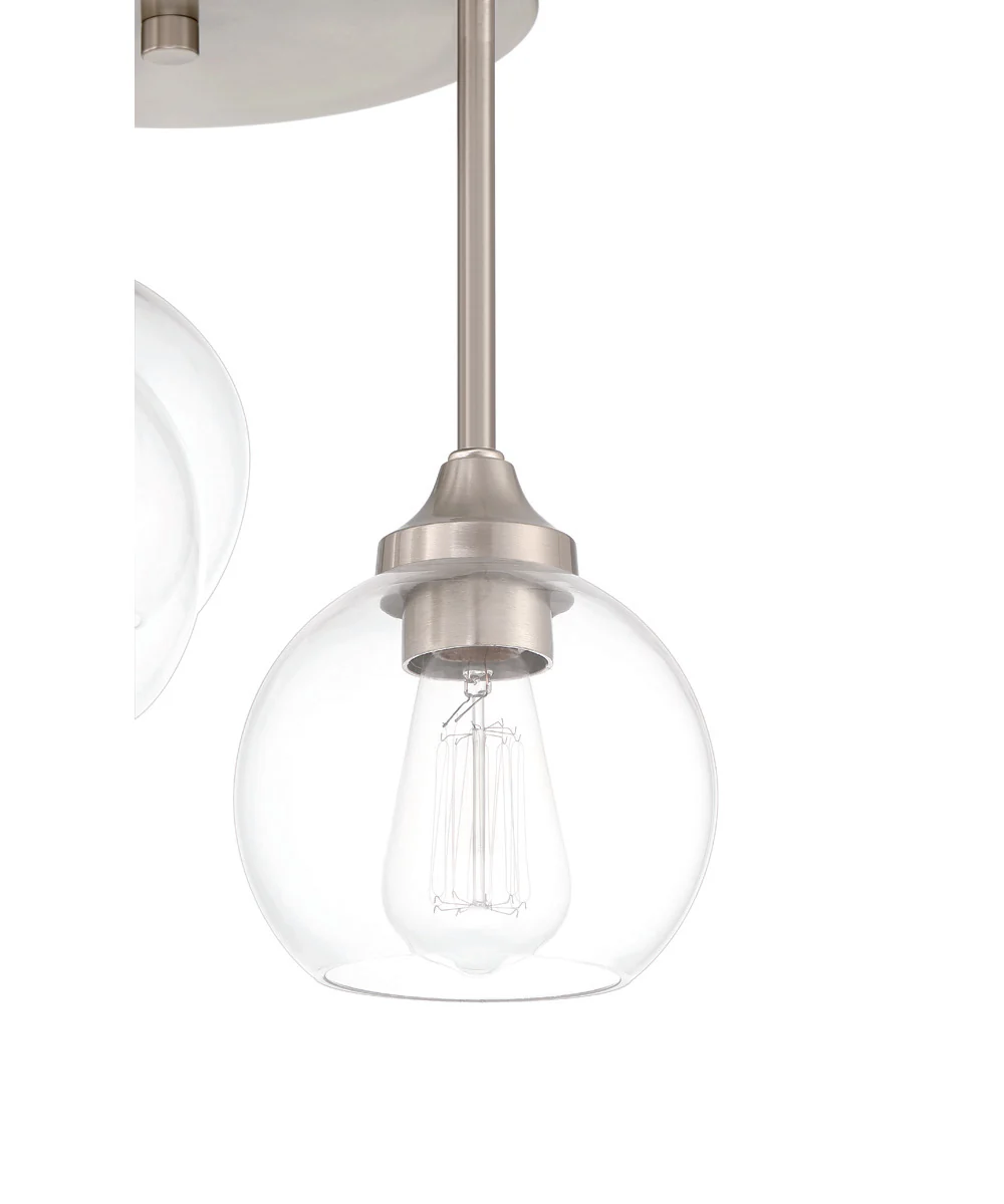 Glenda 3-Light Semi Flush Brushed Nickel - Image 6