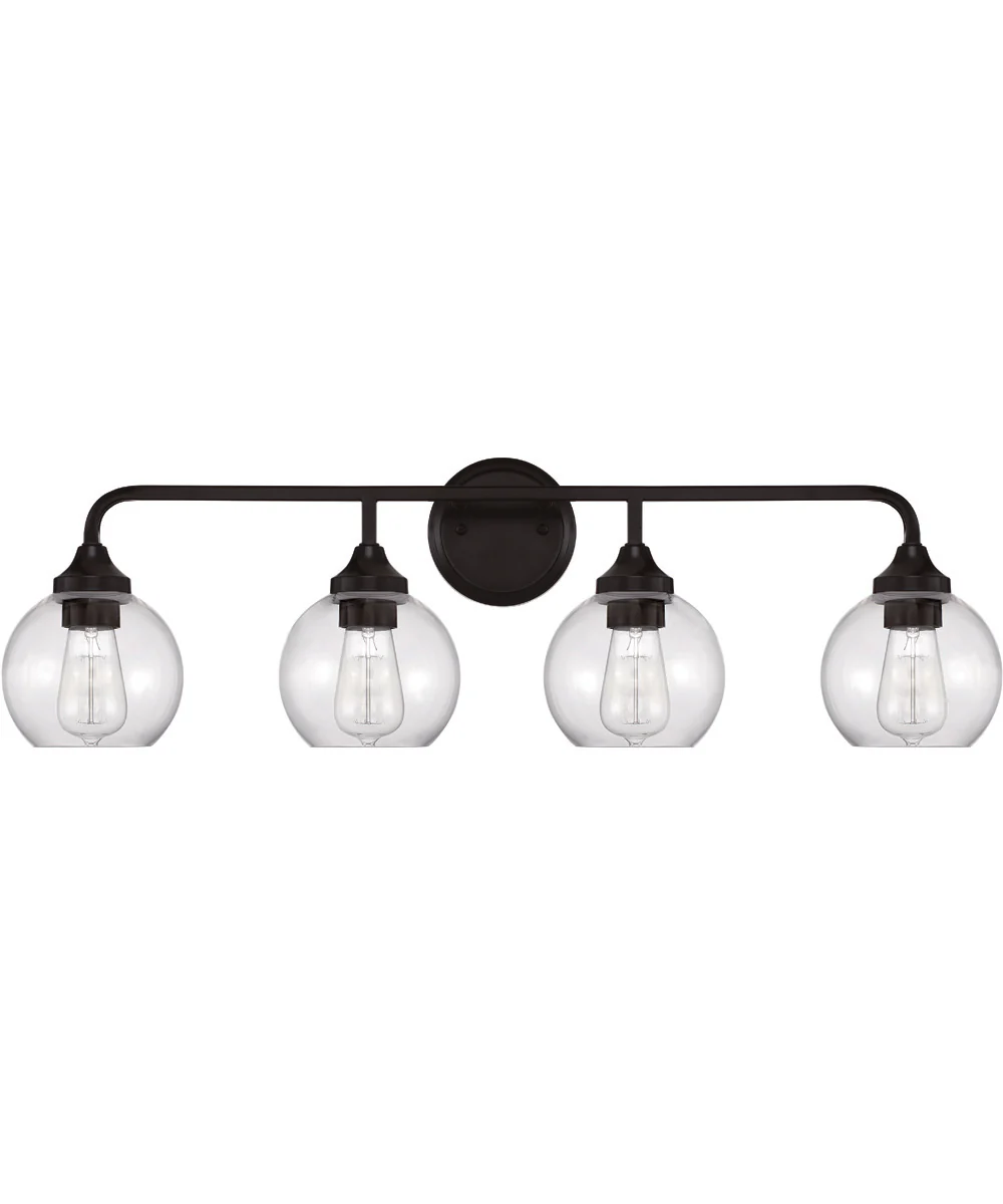 Glenda 4-Light Vanity Flat Black - Image 3