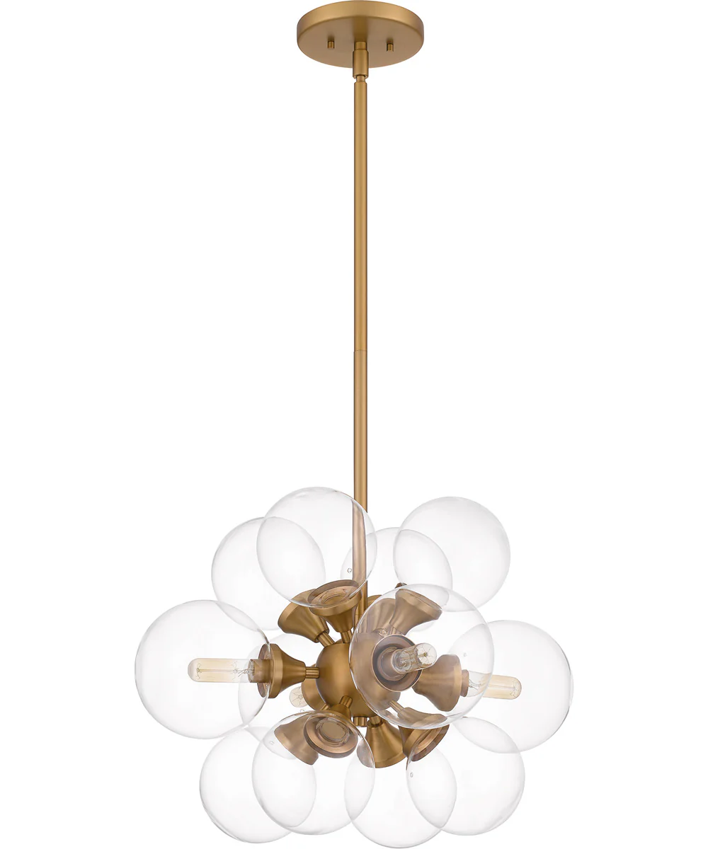 Glinda 4-light Pendant Brushed Weathered Brass - Image 2