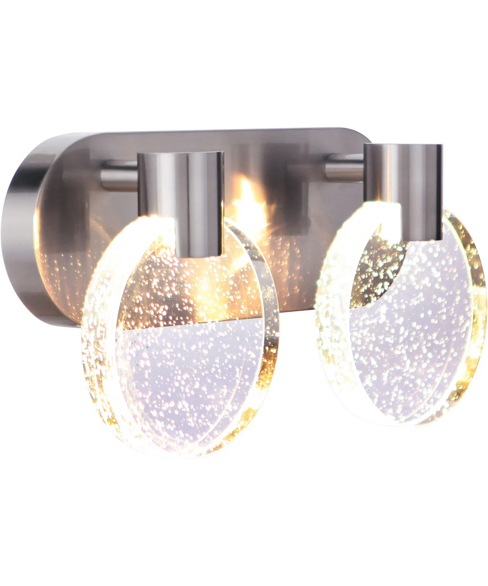 Glisten 2-Light Lighting Brushed Polished Nickel - Image 2