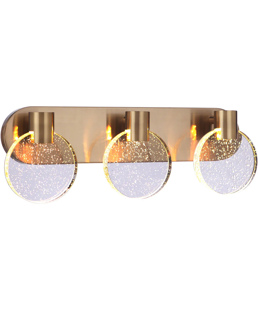 Glisten 3-Light Lighting Satin Brass - Image 2