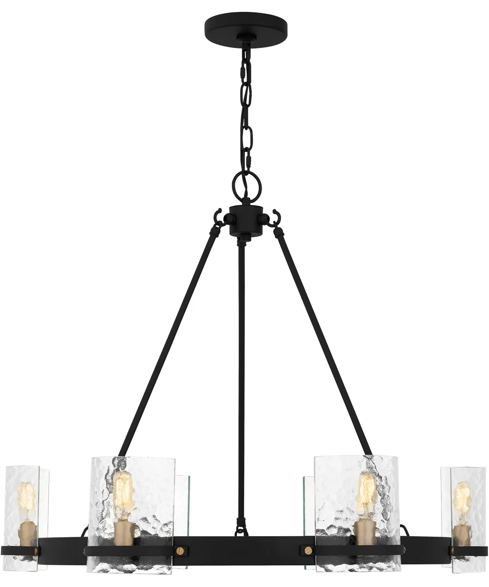 Gloucester 6-light Chandelier Matte Black - Image 3