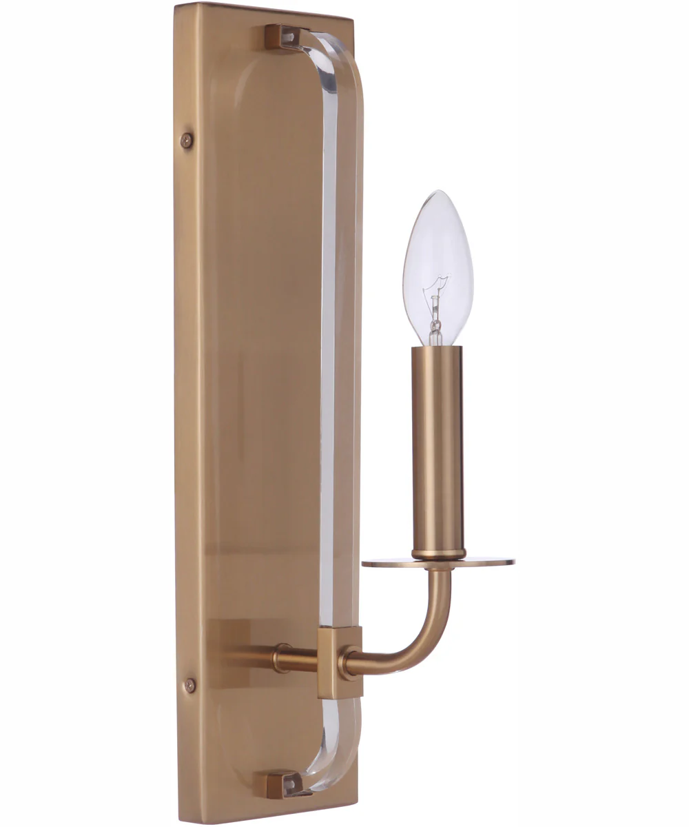 Graclyn 1-Light Wall Sconce Satin Brass - Image 6