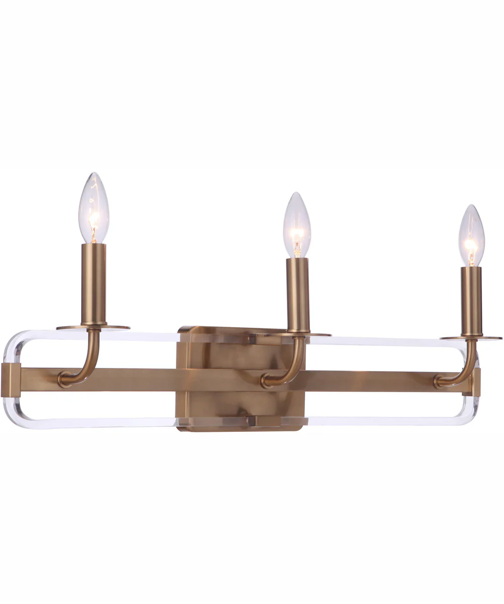 Graclyn 3-Light Vanity Satin Brass - Image 2