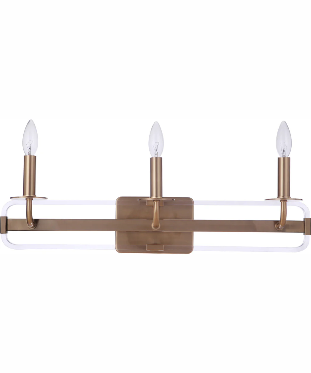 Graclyn 3-Light Vanity Satin Brass - Image 3