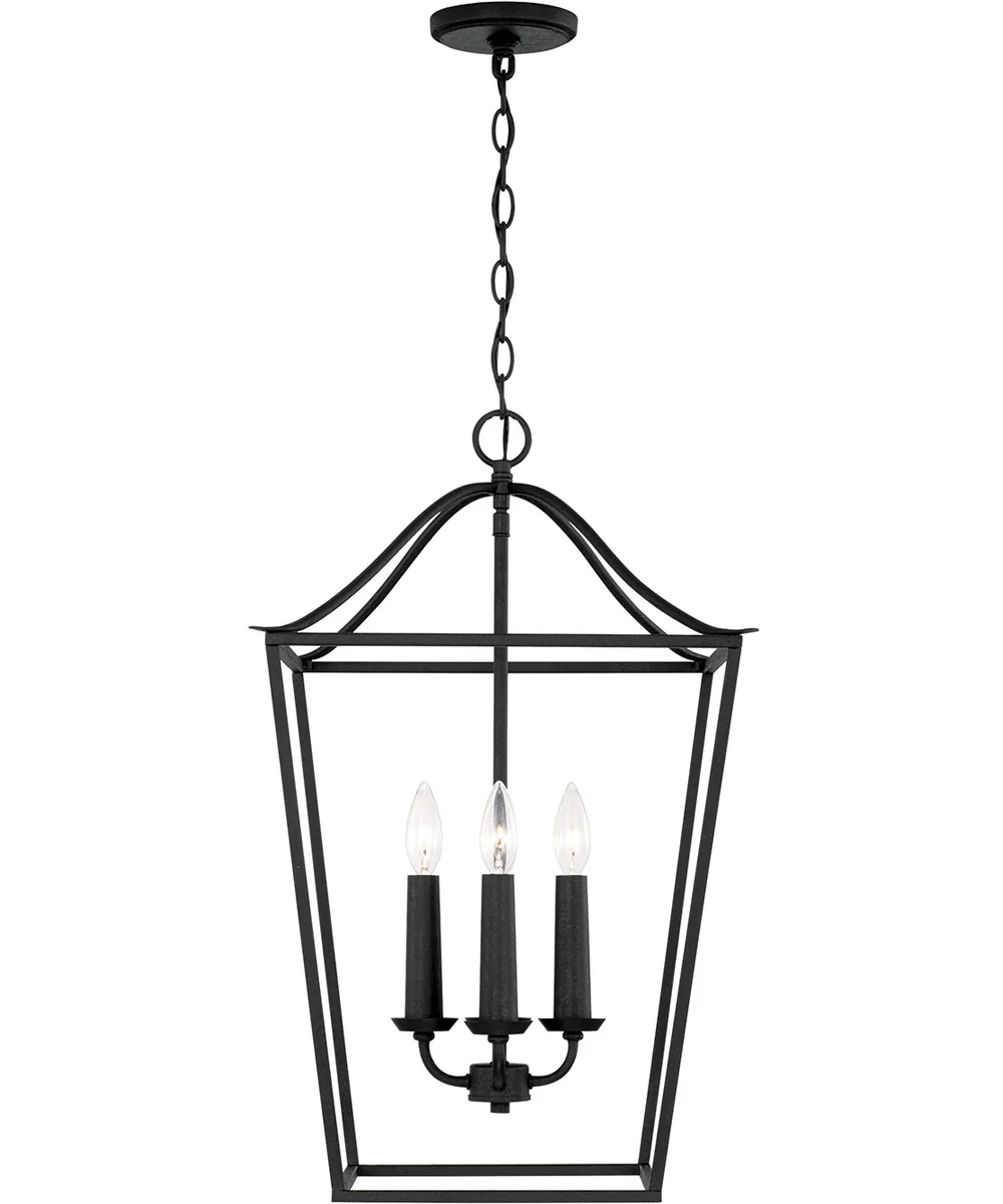 Grady 4-Light Foyer Black Iron - Image 4