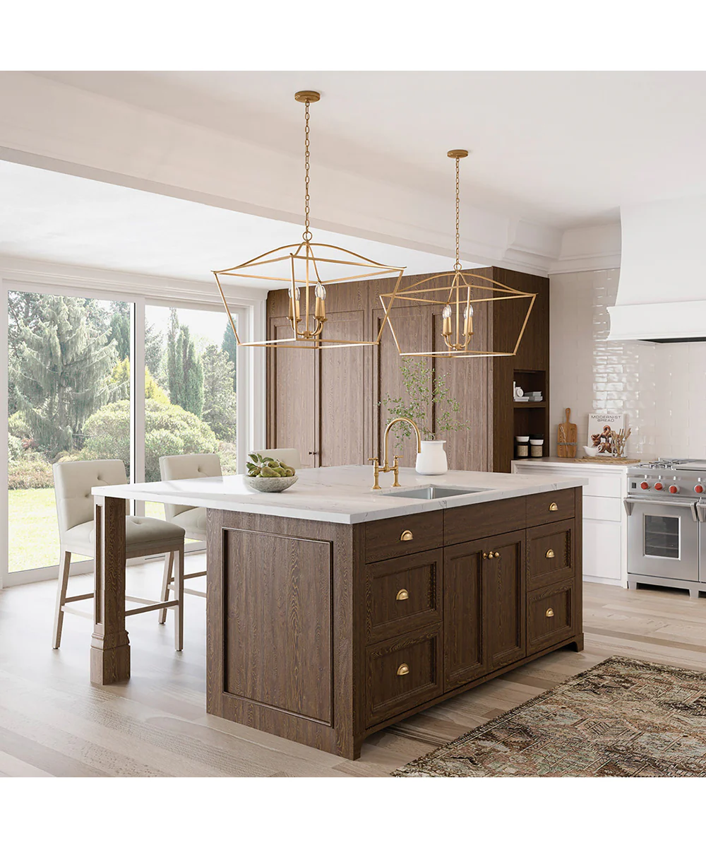 Grady 4-Light Pendant Matte Brass - Image 2