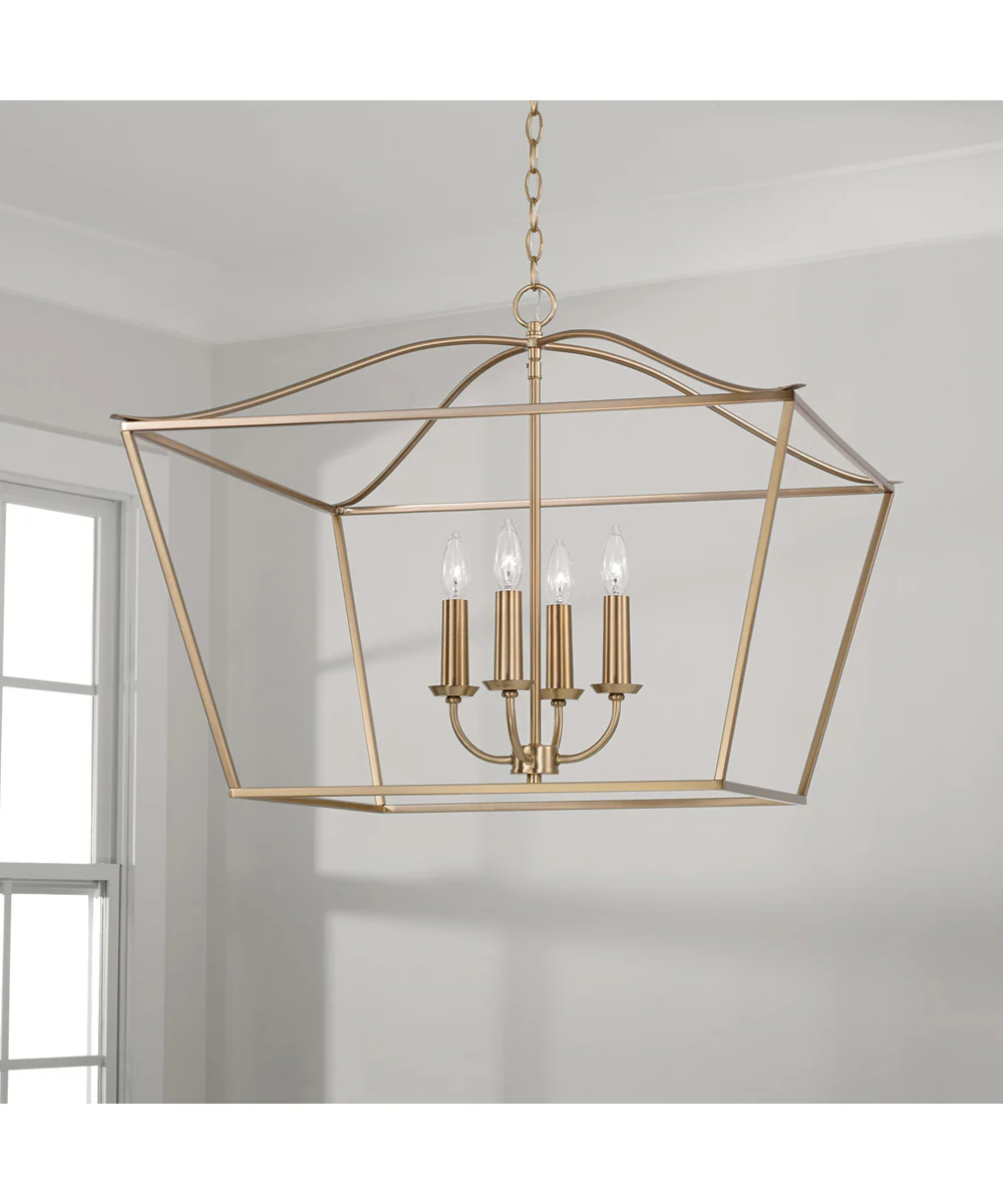 Grady 4-Light Pendant Matte Brass - Image 3