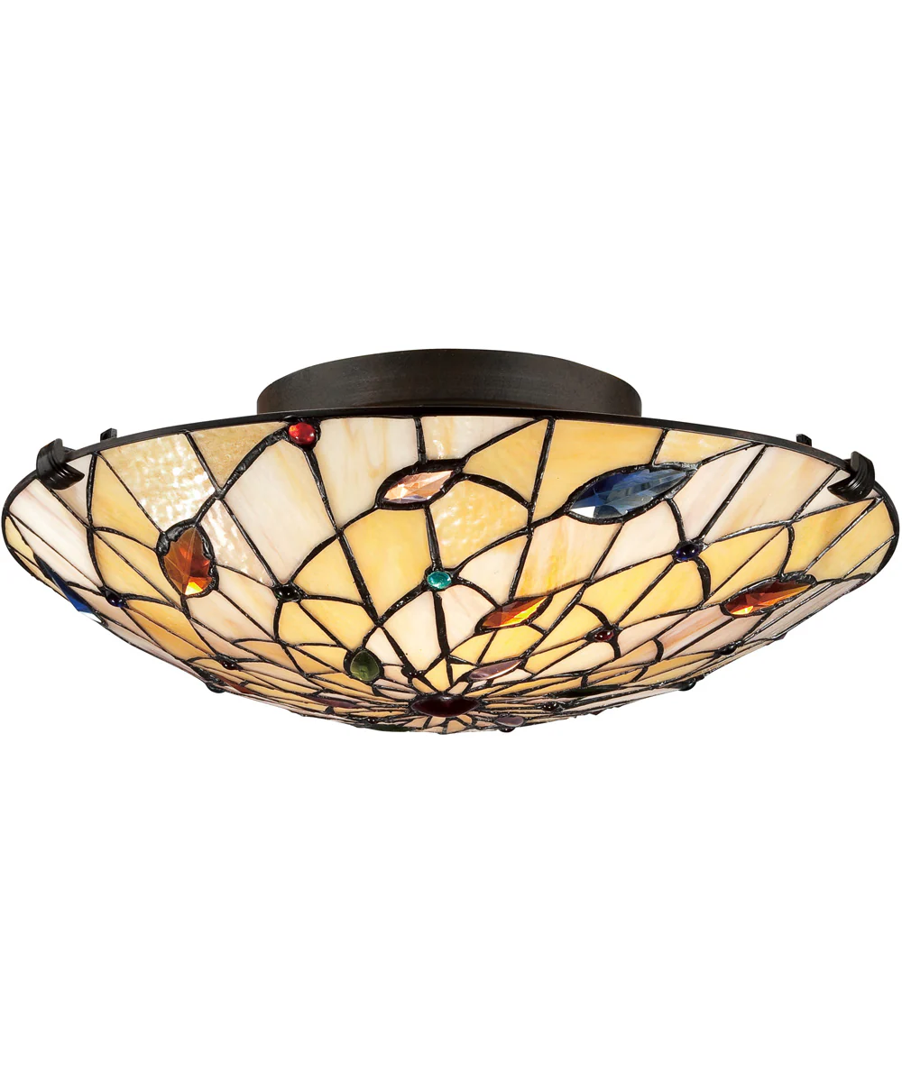 Graham Medium 2-light Flush Mount Vintage Bronze - Image 2