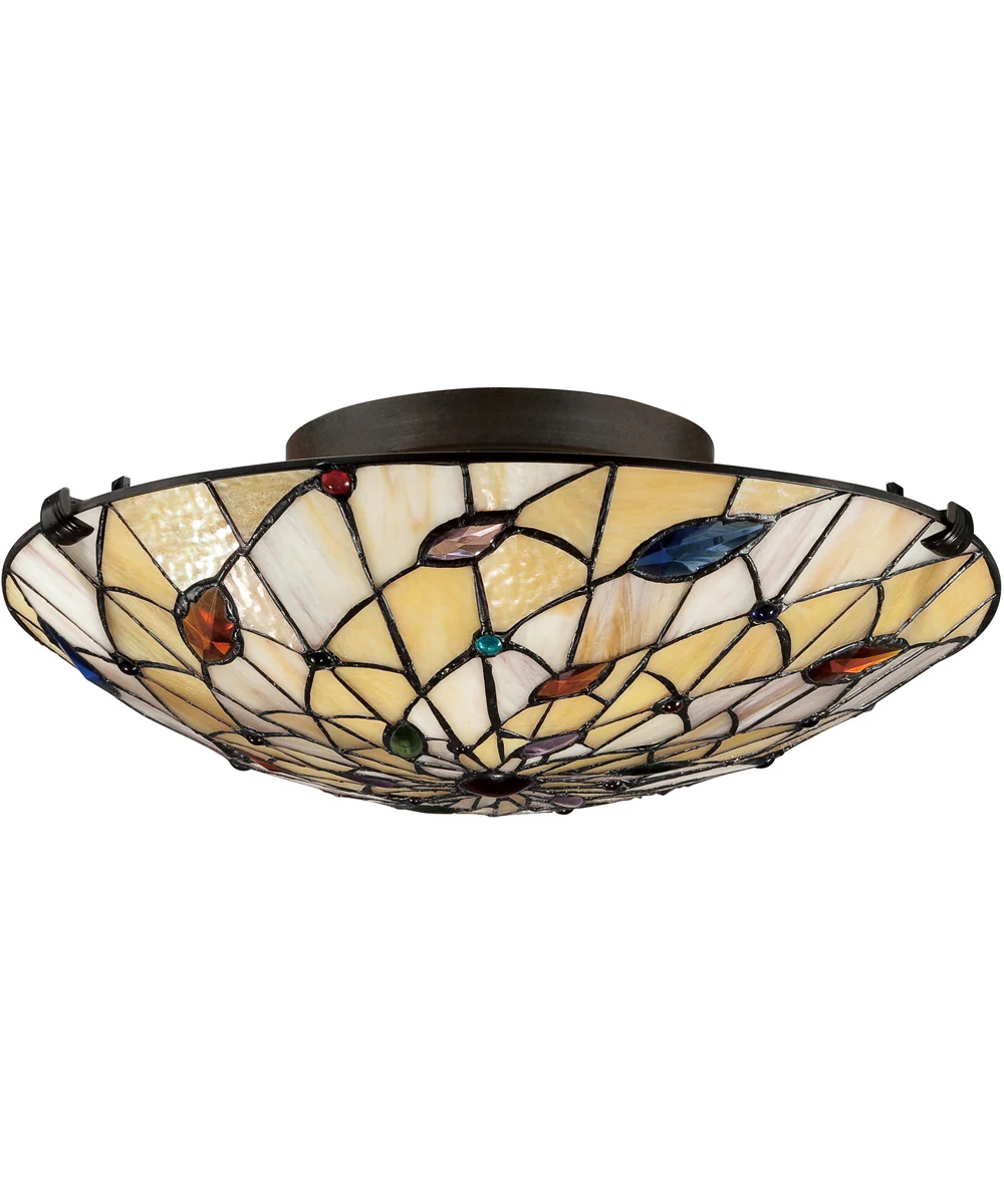 Graham Medium 2-light Flush Mount Vintage Bronze - Image 3