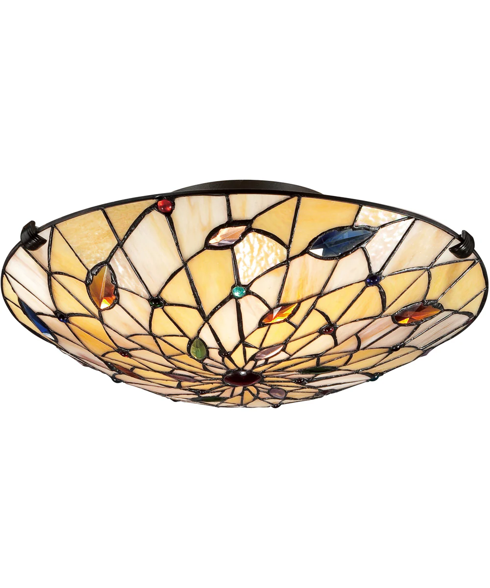 Graham Medium 2-light Flush Mount Vintage Bronze - Image 4
