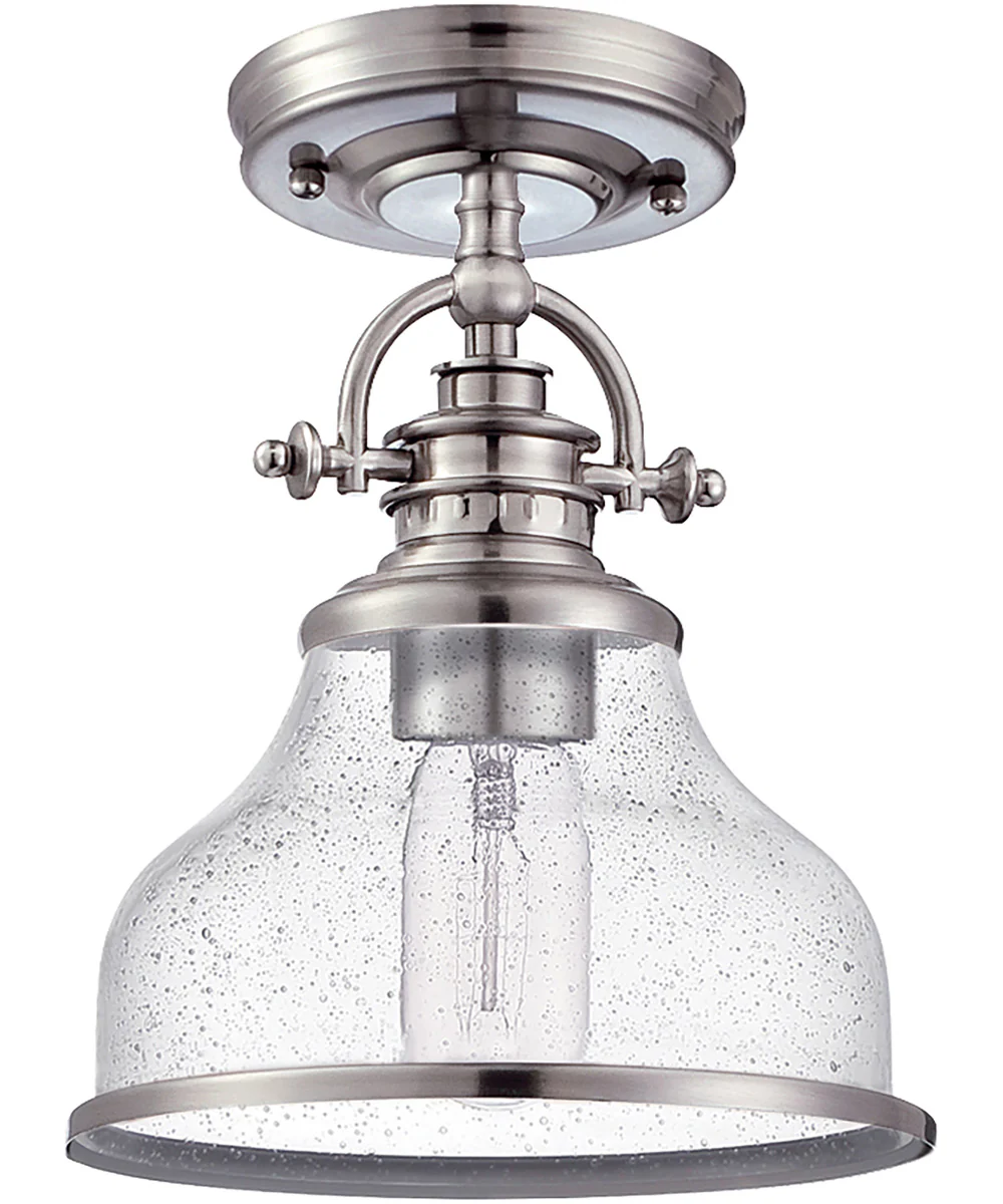 Grant 1-light Semi Flush Mount Brushed Nickel - Image 3