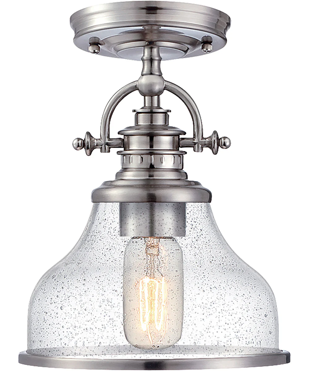 Grant 1-light Semi Flush Mount Brushed Nickel - Image 4