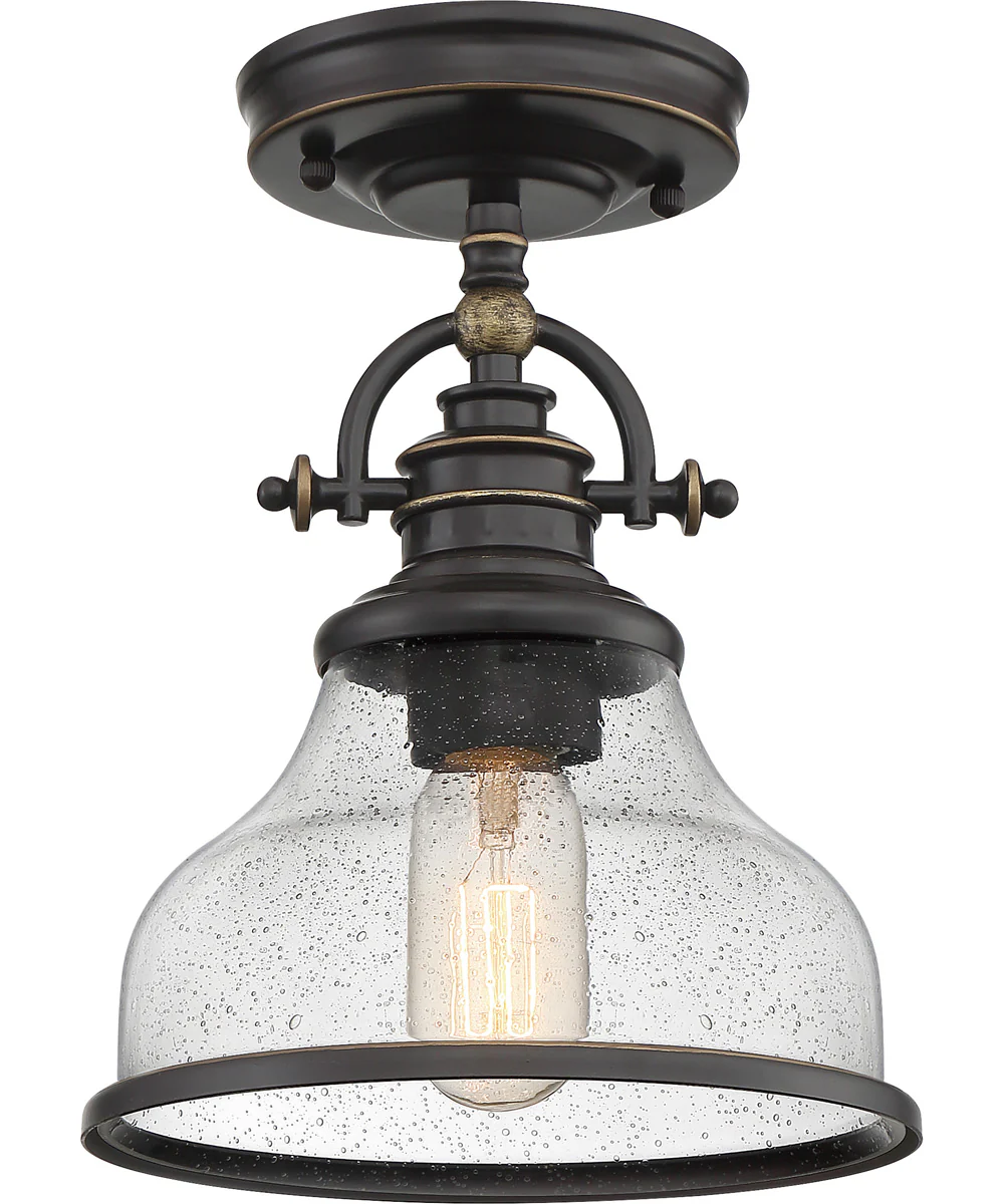 Grant 1-light Semi Flush Mount Palladian Bronze - Image 2