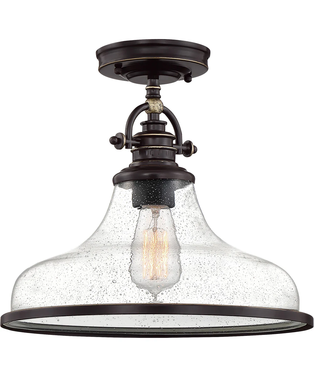 Grant 1-light Semi Flush Mount Palladian Bronze - Image 2