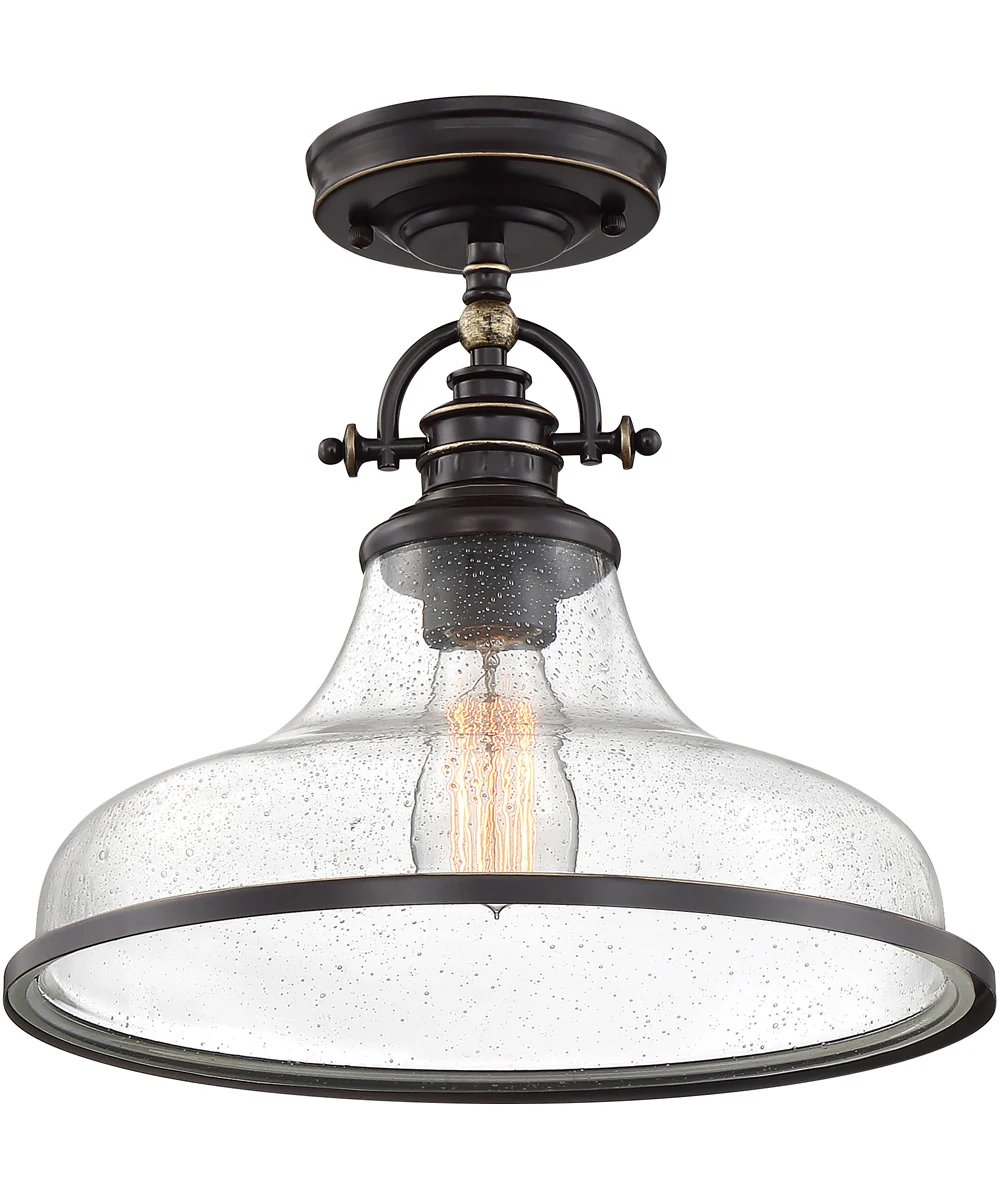 Grant 1-light Semi Flush Mount Palladian Bronze - Image 4