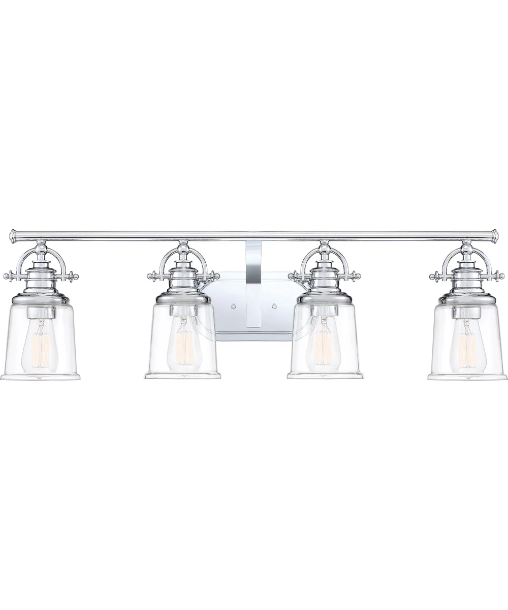 Grant Extra Large 4-light Bath Light Polished Chrome - Image 2