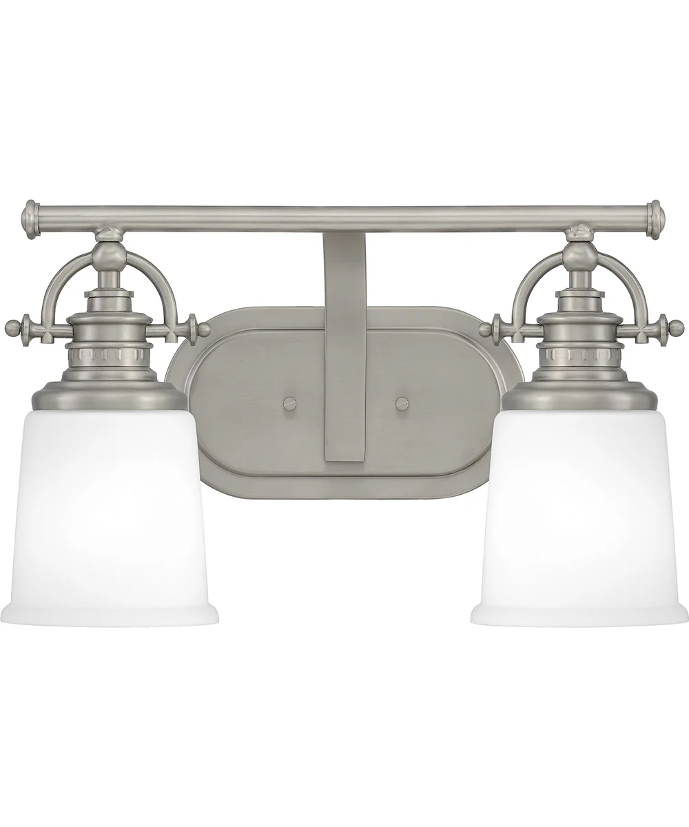 Grant Medium 2-light Bath Light Antique Nickel