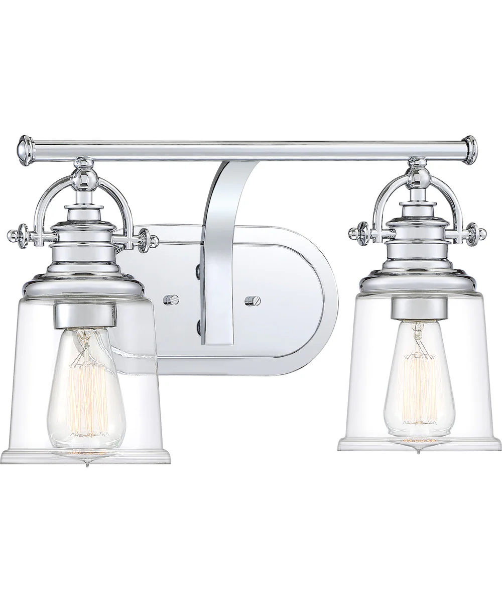 Grant Medium 2-light Bath Light Polished Chrome - Image 3