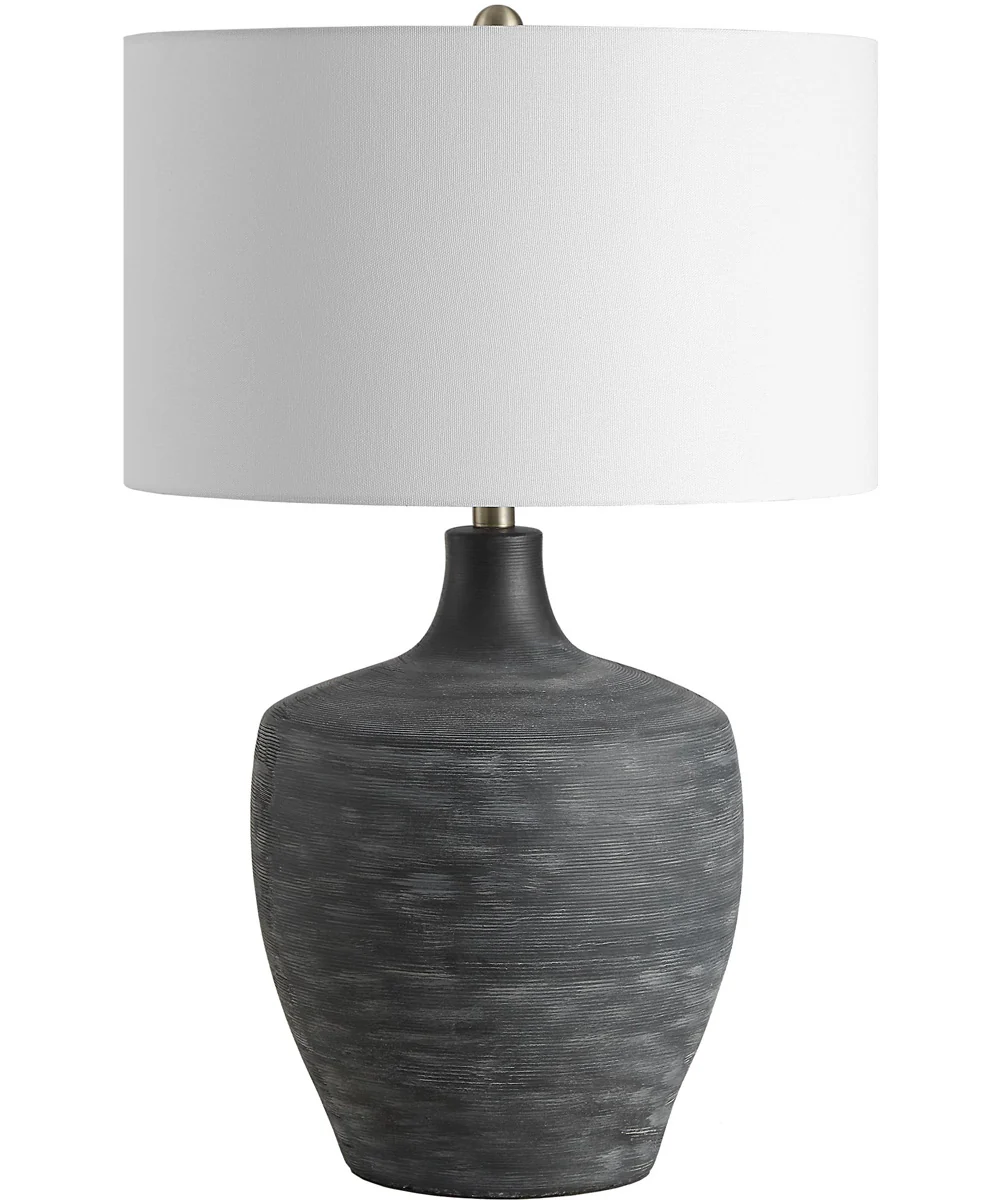 Graphite Ribbed Table Lamp - Image 4