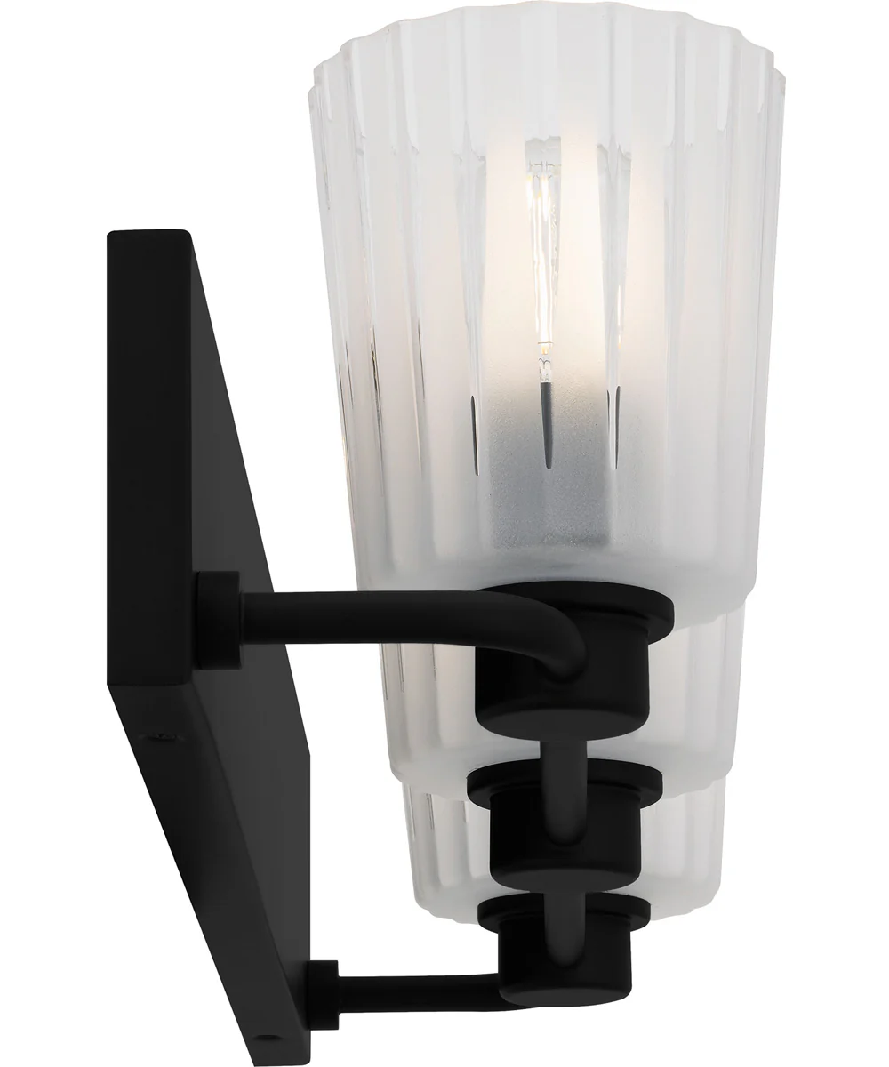 Gray Large 3-light Bath Light Matte Black - Image 4