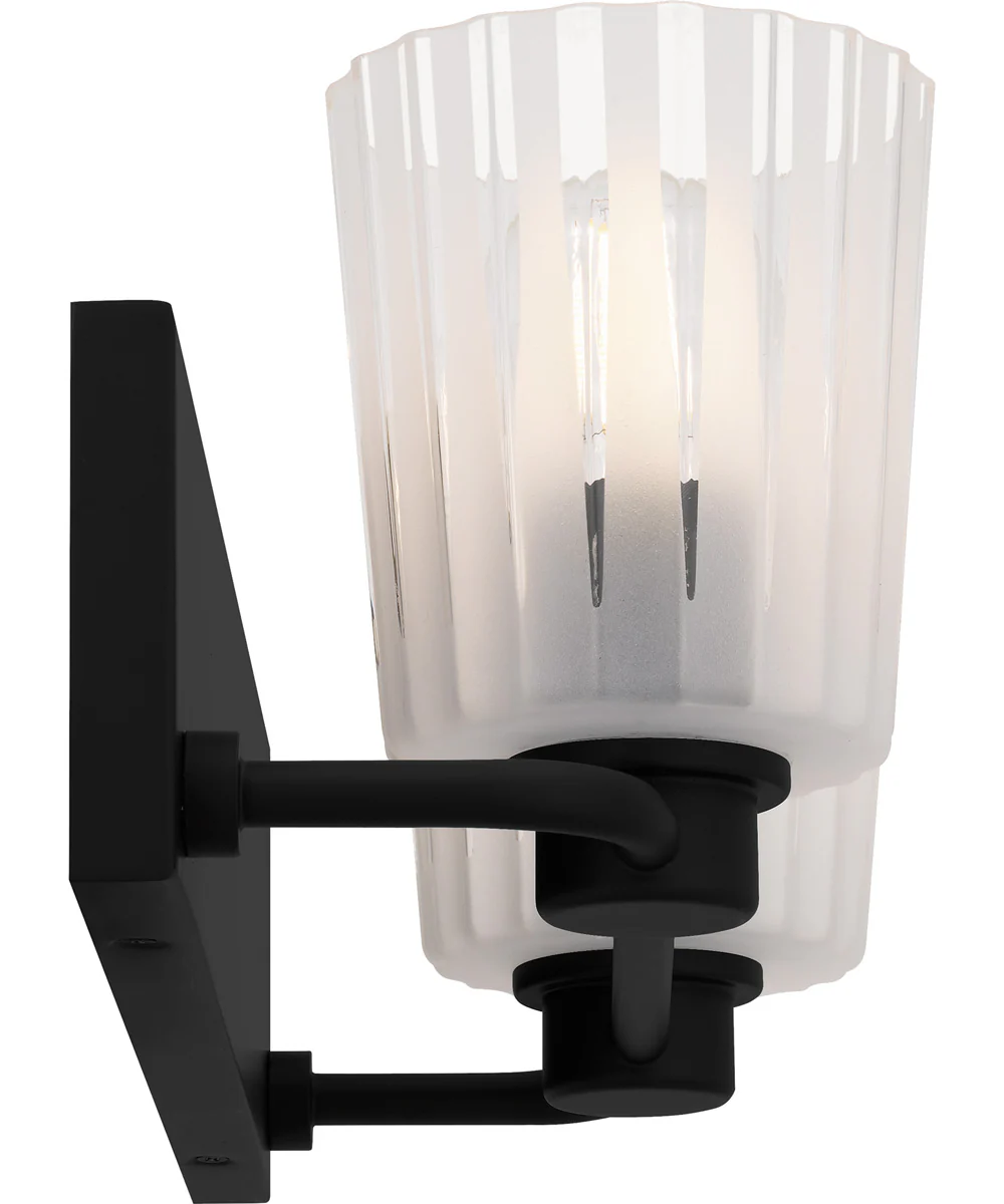 Gray Medium 2-light Bath Light Matte Black - Image 4