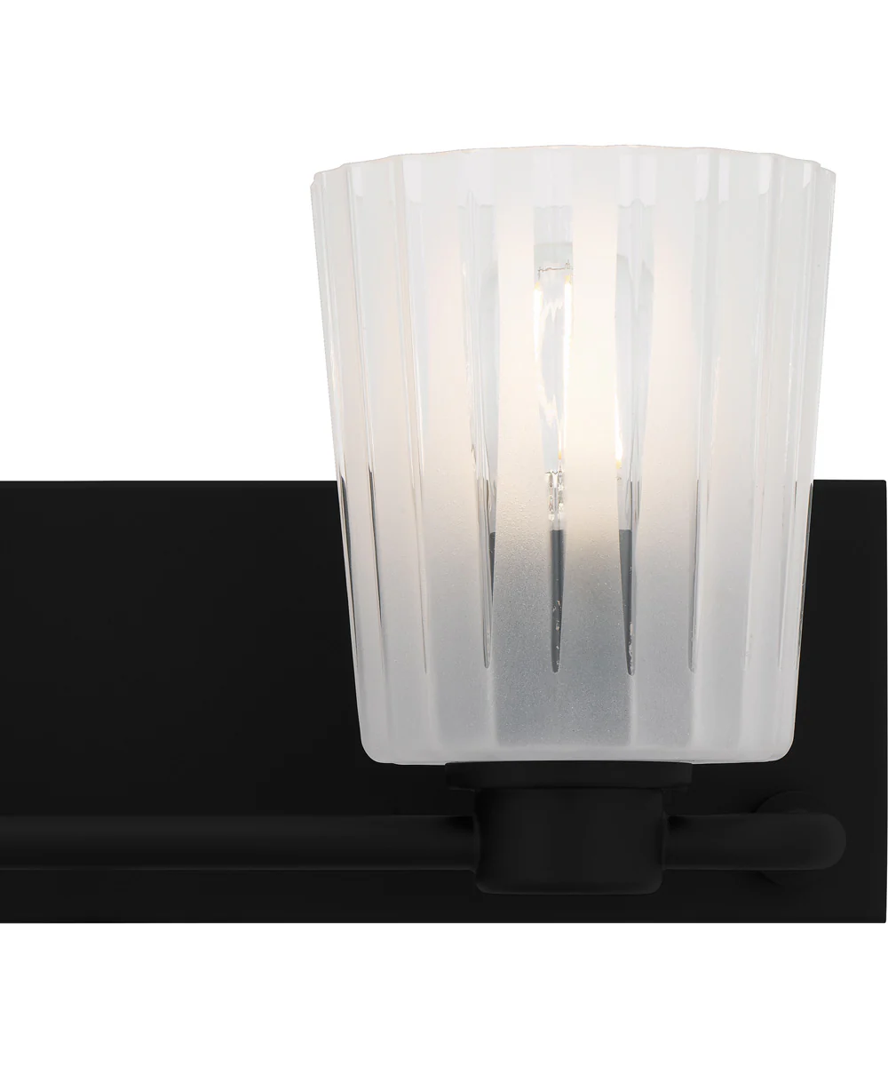 Gray Medium 2-light Bath Light Matte Black - Image 5