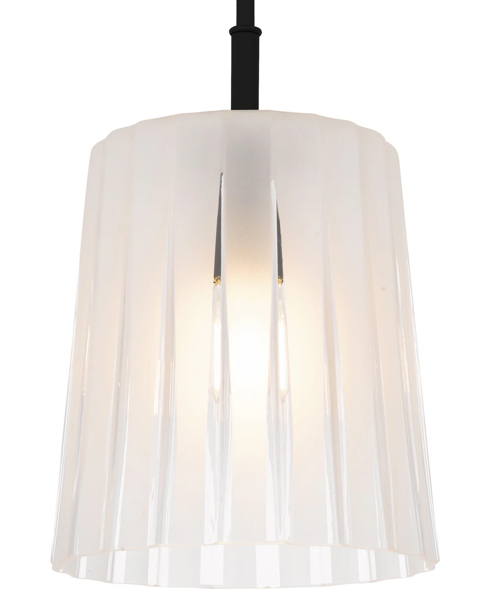 Gray Small 1-light Mini Pendant Matte Black - Image 5