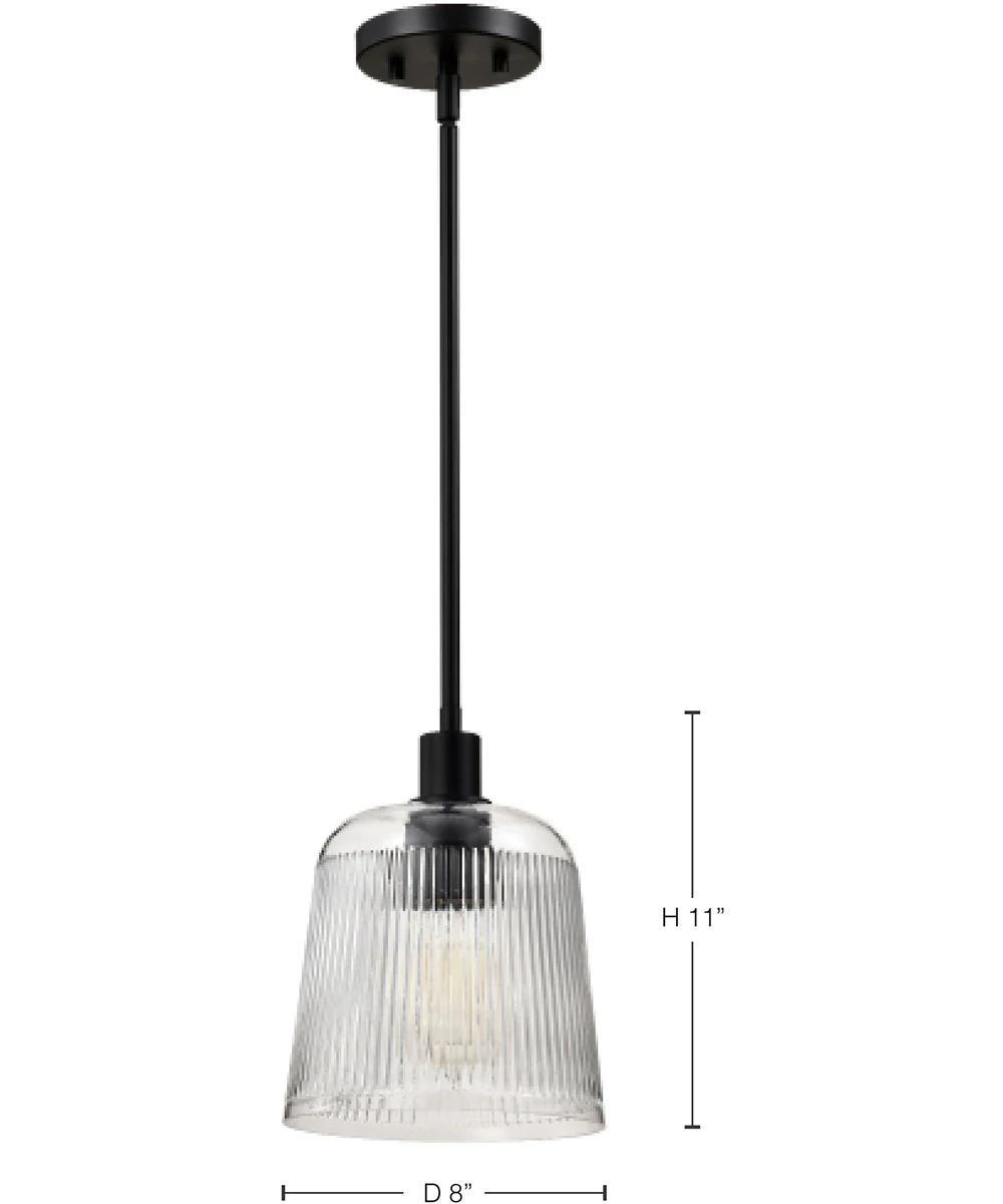 Grayson 1-Light Pendant Matte Black - Image 12