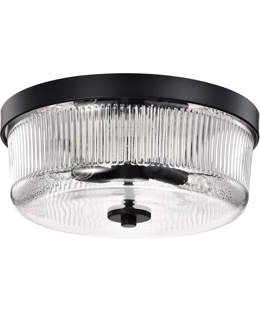 Grayson 2-Light Close-to-Ceiling Matte Black
