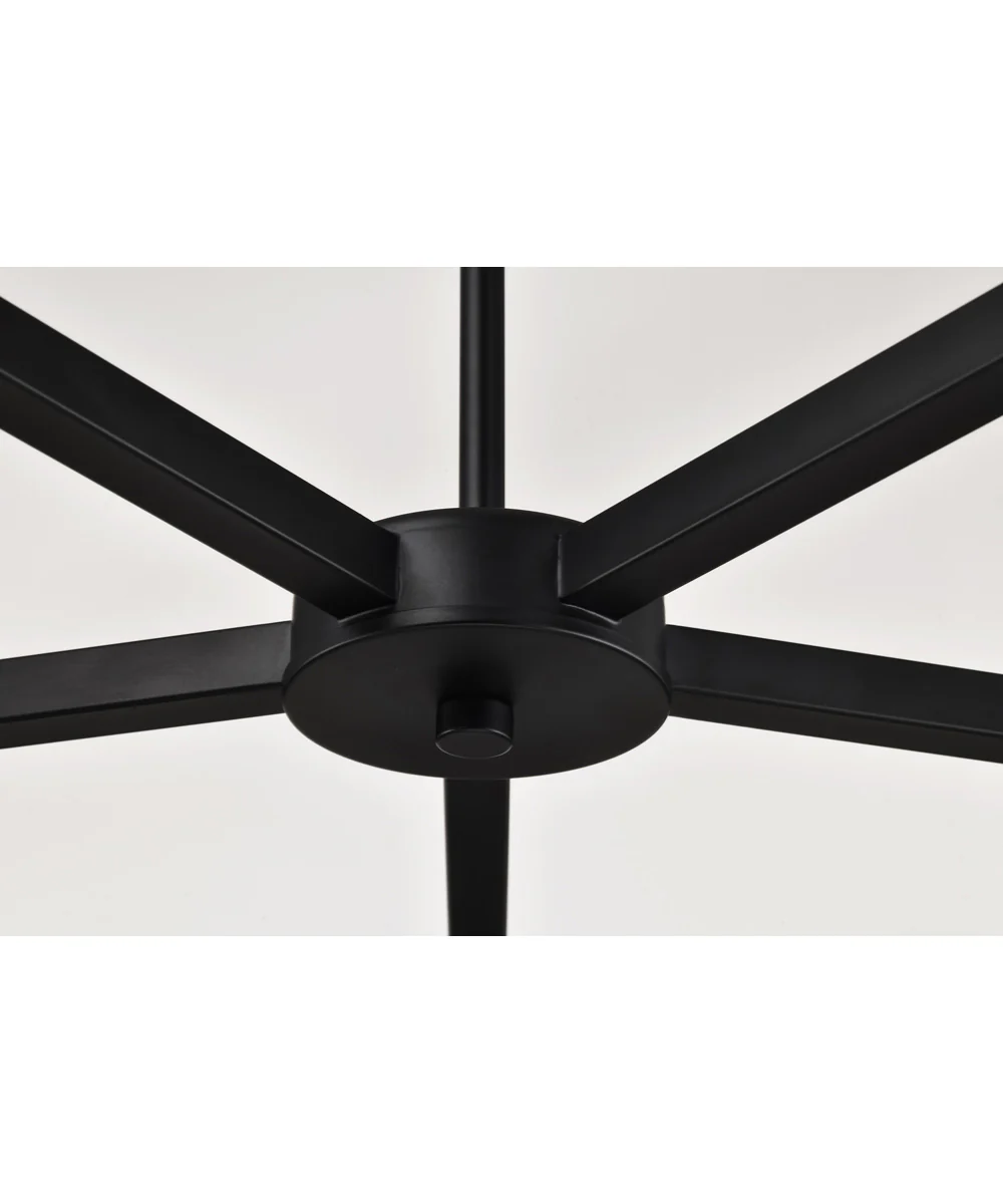 Grayson 5-Light Chandelier Matte Black - Image 11