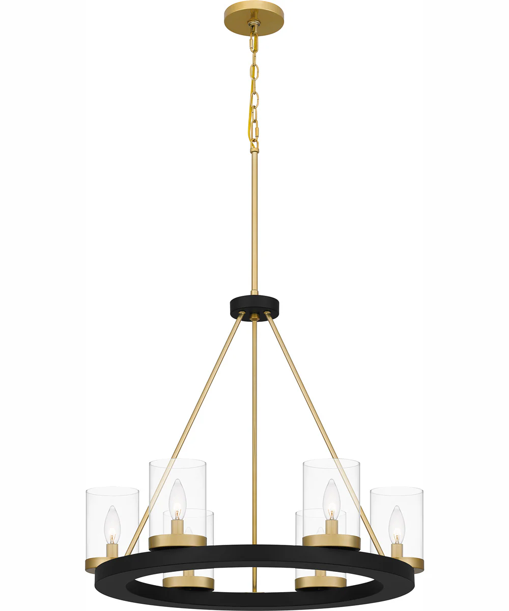 Greeley 6-light Chandelier Matte Black