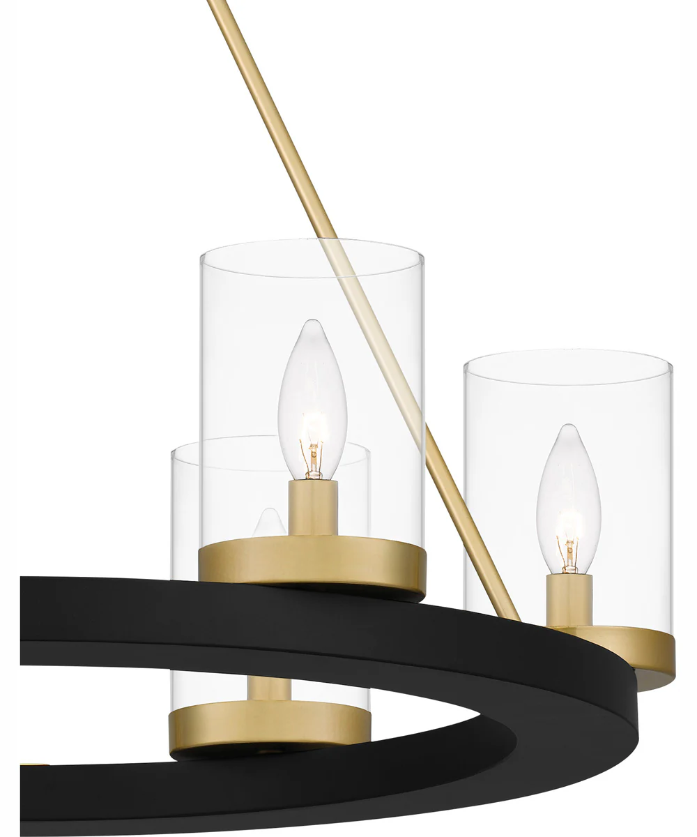 Greeley 6-light Chandelier Matte Black - Image 6