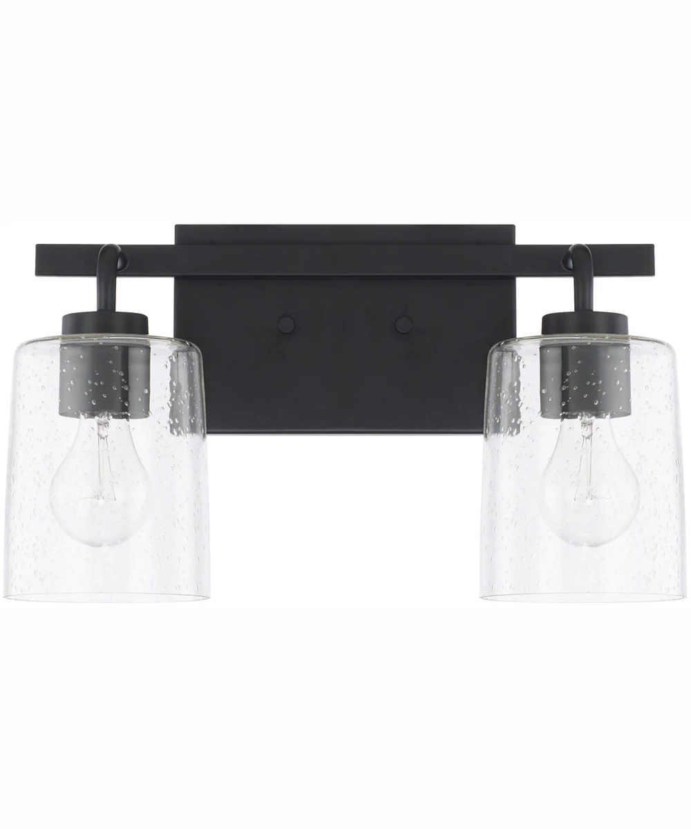Greyson 2-Light Vanity Matte Black