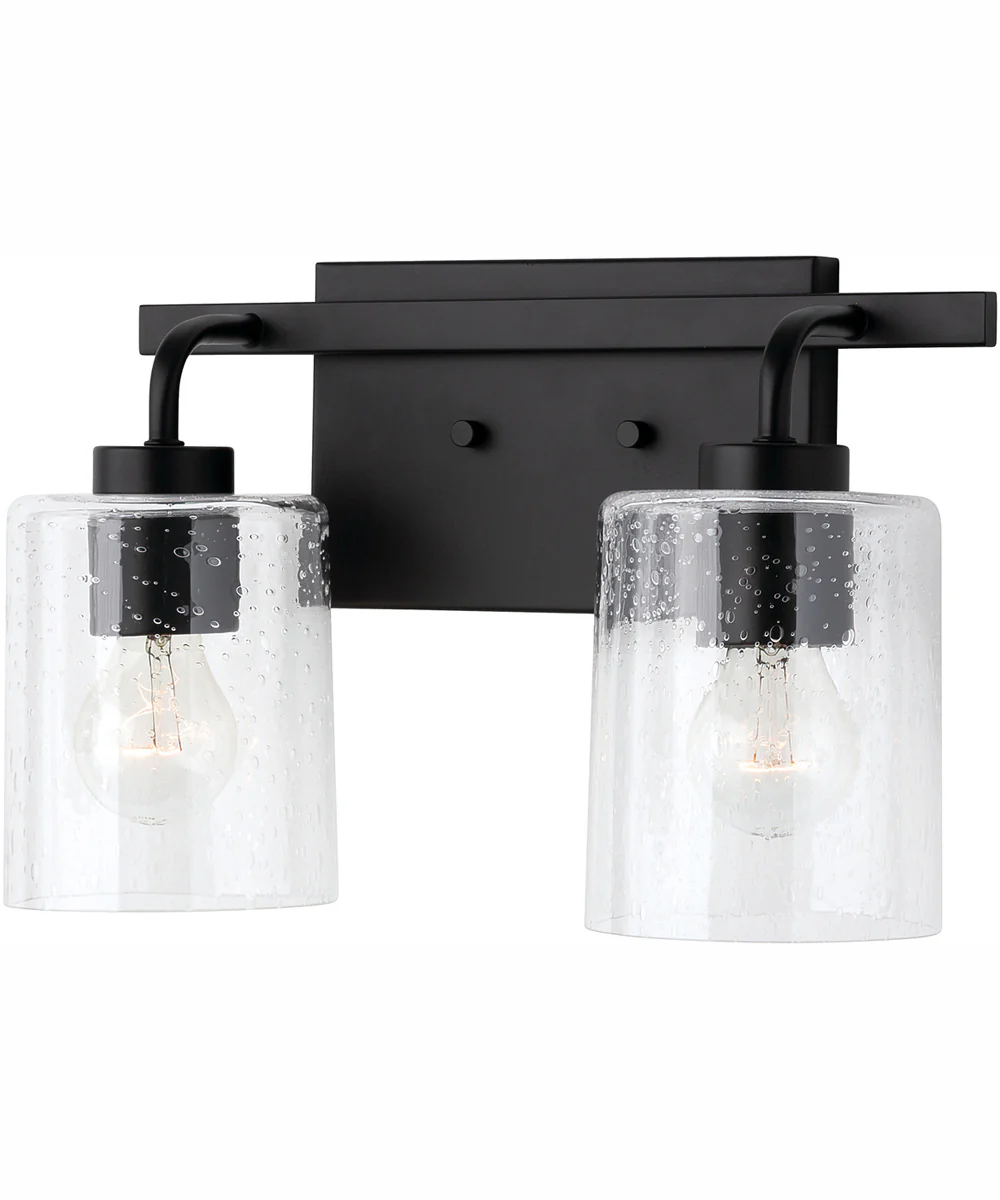 Greyson 2-Light Vanity Matte Black - Image 3