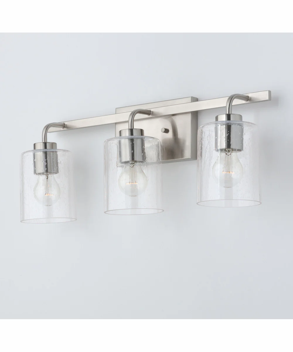 Greyson 3-Light Vanity Brushed Nickel - Image 2